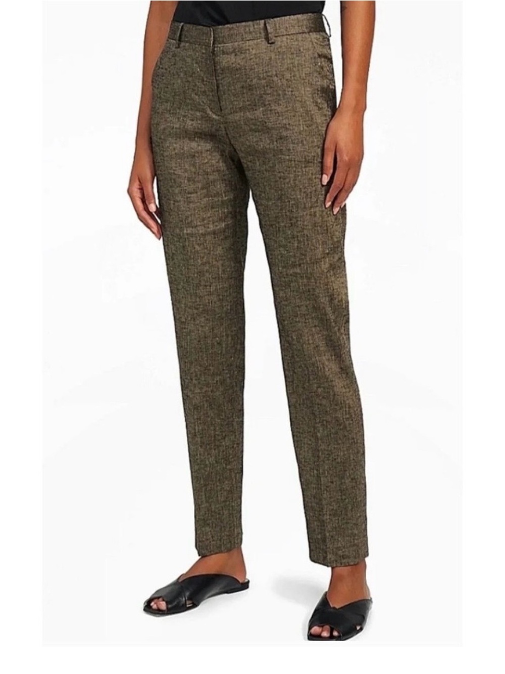 Theory Slim Straight Brown Women's Dress Pants